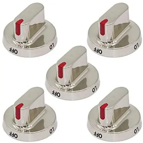 Primeswift DG64-00472A Metal Stove Knob Replacement for Oven Gas Stove konb Dial DG64-00347A,PS10058981,AP5949480,FX510BGS (5 PK)