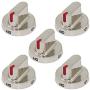 Primeswift DG64-00472A Metal Stove Knob Replacement for Oven Gas Stove konb Dial DG64-00347A,PS10058981,AP5949480,FX510BGS (5 PK)