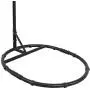 Sunnydaze Egg Chair Stand with Extra-Wide Round Base - Durable Steel Metal Construction with Black Powder-Coated Finish - Hardware Included - Ideal for Patio, Lawn or Backyard - 76-Inch