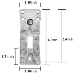 EAU Sectional Sofa Connector 4 Packs, Metal Sectional Sofa Interlocking Furniture Connector with 40 PSC Screws, Couch Clamp Sectional Connectors for Sliding Sofas