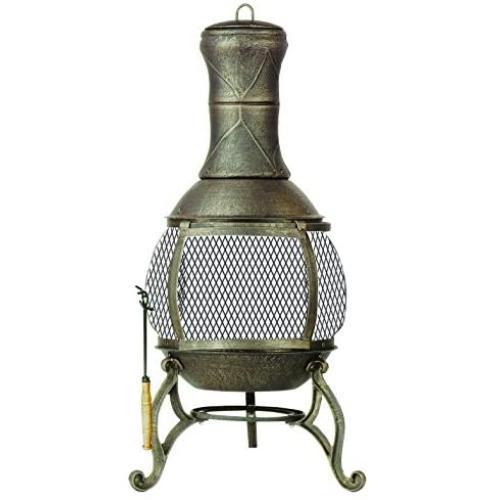 Deckmate Corona Outdoor Chimenea Fireplace Model 30075
