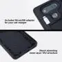 TORU CX PRO Compatible with LG V20 Case - Protective Dual Layer Wallet with Hidden Card Holder + ID Card Slot Hard Cover, Strap & USB Adapter - Metal Slate