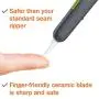 Safety Seam Ripper With Automatic Spring-Loaded Retraction, Safety Blade, 10597 Ambidextrous Tool, Replaceable Blade Lasts up to 11x Longer Than Metal - 1 Piece Safety Seam Ripper With Automatic Spring-Loaded Retraction, Safety Blade, 10597 Ambidextrous Tool, Replaceable Blade Lasts up to 11x Longer Than Metal - 1 Piece