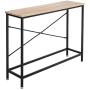 Bonnlo Entry Way Console Table Sturdy Metal Frame Sofa Table with Scratch-Resistant & Water-Resistant Wooden Top