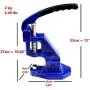 9mm Rivets Kit (1000 pcs) with Hand Press Machine, Dies and Hole Punch. Leather Rivets Single Round Cap Metal Stud Fasteners for Bag Belt Wallet Jeans