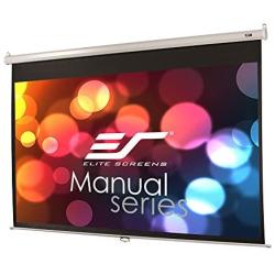 Elite Screens Manual Series, 71-INCH 1:1, Pull Down Manual Projector Screen with AUTO Lock, Movie Home Theater 8K / 4K Ultra HD 3D Ready, 2-Year Warranty, M71XWS1