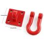 E-outstanding 1 Set Metal Trailer Shackle Rescue Tow Hook for RC Truck Climber Crawler Climbing Car Trailer Parts