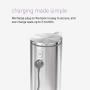 simplehuman 9 oz. Touch-Free Rechargeable Sensor Liquid Soap Pump Dispenser, Brass Stainless Steel