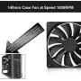 140mm Case Fan Quiet High Performance PC Fan 140mm Standard Case Fan 3pin 4pin Molex Connector 12V DC Computer PC CPU Case Fan 1000RPM 2-Pack 140mm Case Fan Quiet High Performance PC Fan 140mm Standard Case Fan 3pin 4pin Molex Connector 12V DC Computer PC CPU Case Fan 1000RPM 2-Pack