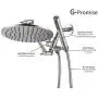G-promise All Metal Dual Shower Head Combo | 8& Rainfall Shower Head, Handheld Shower Wand | Smooth 3-way Diverter | with Adjustable Extender - An Upgrade of Shower Experience (Brushed Nickel) G-promise All Metal Dual Shower Head Combo | 8& Rainfall Shower Head, Handheld Shower Wand | Smooth 3-way Diverter | with Adjustable Extender - An Upgrade of Shower Experience (Brushed Nickel)