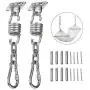 TEANTECH Heavy Duty Stainless Steel 304 Swing Hangers Kits 800LB Capacity with 360°Rotation 8 Screws for Wooden Sets Tire Swing Chair Seat Trapeze Yoga Hammock Chair Sandbag, 2 Set TEANTECH Heavy Duty Stainless Steel 304 Swing Hangers Kits 800LB Capacity with 360°Rotation 8 Screws for Wooden Sets Tire Swing Chair Seat Trapeze Yoga Hammock Chair Sandbag, 2 Set