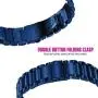 Shangpule Compatible Gear S3 bands, Galaxy Watch 3 45mm Band Galaxy Watch 46mm Bands, 22mm Stainless Steel Metal Replacement Strap Bracelet Compatible Samsung Gear S3 Classic and S3 Frontier Smartwatch (Blue) Shangpule Compatible Gear S3 bands, Galaxy Watch 3 45mm Band Galaxy Watch 46mm Bands, 22mm Stainless Steel Metal Replacement Strap Bracelet Compatible Samsung Gear S3 Classic and S3 Frontier Smartwatch (Blue)