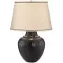 Brighton Rustic Table Lamp Hammered Bronze Metal Pot Beige Linen Drum Shade for Living Room Family Bedroom Nightstand - Barnes and Ivy Brighton Rustic Table Lamp Hammered Bronze Metal Pot Beige Linen Drum Shade for Living Room Family Bedroom Nightstand - Barnes and Ivy