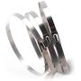 Kingrol 200pcs Stainless Steel Self-Locking Cable Zip Ties, 11.8 Inch Metal Wire Ties