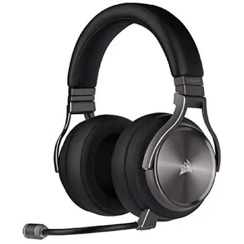 Corsair Virtuoso RGB Wireless SE Gaming Headset - High-Fidelity 7.1 Surround Sound w/Broadcast Quality Microphone - Memory Foam Earcups - 20 Hour Battery Life Works w/ PC, PS5, PS4 - Gunmetal Corsair Virtuoso RGB Wireless SE Gaming Headset - High-Fidelity 7.1 Surround Sound w/Broadcast Quality Microphone - Memory Foam Earcups - 20 Hour Battery Life Works w/ PC, PS5, PS4 - Gunmetal