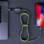iPhone Lightning Cable, Volutz MFi Certified Apple Charger Cord, Fast Charging 6ft Nylon Braided, Compatible with iPhone 11 pro Xs Max X XR 8 iPad ArmorCord Series (Moss-Green)