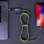 iPhone Lightning Cable, Volutz MFi Certified Apple Charger Cord, Fast Charging 6ft Nylon Braided, Compatible with iPhone 11 pro Xs Max X XR 8 iPad ArmorCord Series (Moss-Green) iPhone Lightning Cable, Volutz MFi Certified Apple Charger Cord, Fast Charging 6ft Nylon Braided, Compatible with iPhone 11 pro Xs Max X XR 8 iPad ArmorCord Series (Moss-Green)