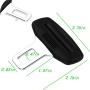 QD 4 Pack of Car Seat Belt Buckles, Car Seat Belt Silencers, Car Seat Belt Plugs, Car Metal Seat Belt Clips