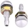 2pcs Windshield Washer Nozzle, Keenso Universal Car Auto Windshield Wiper Spray Jet Nozzle Replacement Kit(Silver)