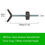 Baby Gate Guru Extra Long M8 (8mm) Stair Banister Adapter Y-Spindle Rods 2 Pack for Pressure Mounted Baby and Pet Safety Gates (8mm, Bronze)