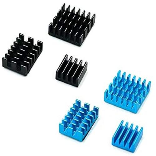 Raspberry Pi 4b Heatsink, Raspberry Pi Heatsink Aluminum Heatsink with Thermal Conductive Adhesive Tape for Raspberry Pi 4 Model B