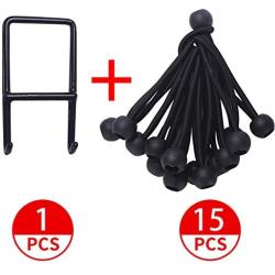 Newan 15pcs Replacement Bungee Ropes Fitness Trampoline+Spanning Tool - Max Limit 330 lbs