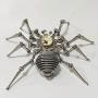 HMANE 3D Metal Puzzle Model Kit, Spider Mechanical Stainless Steel Puzzle Clock Crafts Toys Ornaments Model