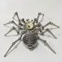 HMANE 3D Metal Puzzle Model Kit, Spider Mechanical Stainless Steel Puzzle Clock Crafts Toys Ornaments Model
