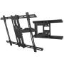 Kanto PDX650 Full Motion Articulating TV Wall Mount for 37-inch to 75-inch TVs | Low Profile with 22'' Extension | Integrated Cable Management | Swivel and Tilt Capable | Black