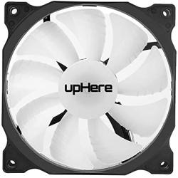 uphere 3-Pack Long Life Computer Case Fan 120mm Cooling Case Fan for Computer Cases Cooling 15LED White,15W3-3