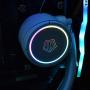 ID-COOLING ZOOMFLOW 360X Snow CPU Water Cooler 5V Addressable RGB AIO Cooler 360mm CPU Liquid Cooler 3X120mm RGB Fan, Intel 115X/1200/2066, AMD AM4
