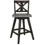 Homelegance Barstool (Set of 2) Amsonia Counter Height Swivel Stool (2 Pack), Black Homelegance Barstool (Set of 2) Amsonia Counter Height Swivel Stool (2 Pack), Black