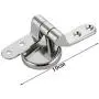 Alotm Stainless Steel Toilet Seat Sturdy Hinge Replacement Parts, 1 Set Mountings with Bolts and Nuts for Replacement DIY Repair Alotm Stainless Steel Toilet Seat Sturdy Hinge Replacement Parts, 1 Set Mountings with Bolts and Nuts for Replacement DIY Repair