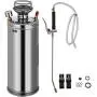 Happybuy Stainless Steel Sprayer, 2 Gallon - Steel Hand-Pump Sprayer, with 3.3-inch Reinforced Hose - Garden Sprayer for Home, Gardening, Ground Cleaning Happybuy Stainless Steel Sprayer, 2 Gallon - Steel Hand-Pump Sprayer, with 3.3-inch Reinforced Hose - Garden Sprayer for Home, Gardening, Ground Cleaning