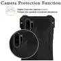 Samsung Note 10 Plus Metal Military Case,HATA Note 10 Plus Metal Bumper Silicone Heavy Duty Case Hybrid Rugged Armor Sturdy Shockproof Full Body Defender Outdoor Cover for Samsung Note 10 Plus(Black)