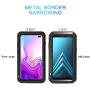 HuiFlying Galaxy S10 Plus Case,Newest Aluminum Alloy Metal Gorilla Glass Rugged Heavy Duty Bumper Hybrid Silicone Military Outdoor Shockproof Protective Cover for Samsung Galaxy S10 Plus,Silver
