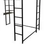 Metal Loft Bed with Desk and 2 Shelves, Twin/Full Loft Bed Frame for Kids (Full, Black) Metal Loft Bed with Desk and 2 Shelves, Twin/Full Loft Bed Frame for Kids (Full, Black)