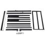 V&LX 18 Inch Tall V1407 UP-Support Head Support Bar Deluxe Metal Slat Bed Frame (Twin)