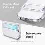 [3-Pack] ESR Tempered-Glass Screen Protector for iPhone 12/12 Pro + ESR Metal Kickstand Clear Case for iPhone 12/12 Pro