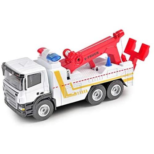 1/50 Diecast Metal Wrecker Tow Truck Toy for Boys and Girls, Construction Truck Vehicle Car Toy for Kids