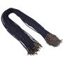 KONMAY Necklace Cord 50pcs 20 Black Satin Silk Necklace Cord 2.0mm with Antique Brass Metal Parts