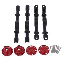 dailymall Metal Front + Rear Axle Housing Kit for WPL B14 B24 C14 C24 B16, MN35 MN66 MN90 MN91 MN45 MN96 MN99, JJRC Q62 Q65 Q60 Q61 Q63 Q64