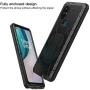 Feitenn Oneplus Nord N10 5G Metal Case, Heavy Duty Military Bumper Shockproof Rugged Defender Silicone Rubber Armor Cover Protective Outdoor Men Screen Protector for Oneplus Nord N10 5G 2020 - Black