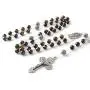 HanlinCC 8mm Tiger Eyes Beads with 10mm Metal Our Father Beads Rosary with Miraculous Center Piece and Cross with Leather Gift Box HanlinCC 8mm Tiger Eyes Beads with 10mm Metal Our Father Beads Rosary with Miraculous Center Piece and Cross with Leather Gift Box