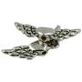 Prettyia 100 Pieces Angel Wing Spacer Metal Beads DIY for Bracelets Necklace Silver,Gold
