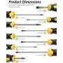 Magnetic Screwdriver Set 10 PCS, CREMAX Professional Cushion Grip 5 Phillips and 5 Flat Head Tips Screwdrivers with Case Non-Slip for Repair Home Improvement Craft Magnetic Screwdriver Set 10 PCS, CREMAX Professional Cushion Grip 5 Phillips and 5 Flat Head Tips Screwdrivers with Case Non-Slip for Repair Home Improvement Craft
