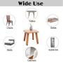 Furniture Pads 136 Pieces Pack Self Adhesive Felt Pad Brown Felt Furniture Pads 5mm Thick Anti Scratch Floor Protectors for Chair Legs Feet with Case and 30 Rubber Bumpers for Hardwood Tile Wood Floor