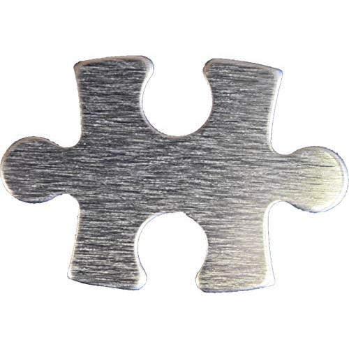 RMP Stamping Blanks, 1 Inch x 1-1/2 Inch Puzzle Piece, Aluminum 0.063 Inch (14 Ga.) - 50 Pack