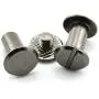 RuiLing 60 Sets Black Chicago Screws 3/8 Inches Screw Posts Metal Accessories Nail Rivet Chicago Button for DIY Leather Decoration Document Book Album Bookbinding Round Flat Head Stud Screw M5x10 RuiLing 60 Sets Black Chicago Screws 3/8 Inches Screw Posts Metal Accessories Nail Rivet Chicago Button for DIY Leather Decoration Document Book Album Bookbinding Round Flat Head Stud Screw M5x10