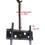 VideoSecu TV Ceiling Mount Bracket for Most 37'' to 75'' LCD Plasma Flat Panel,Some up to 75'' LED TV with VESA 400X400 600x400 684x400 700x400mm, Ceiling Pole Extends from 39'' to 63'' MPC51B M10